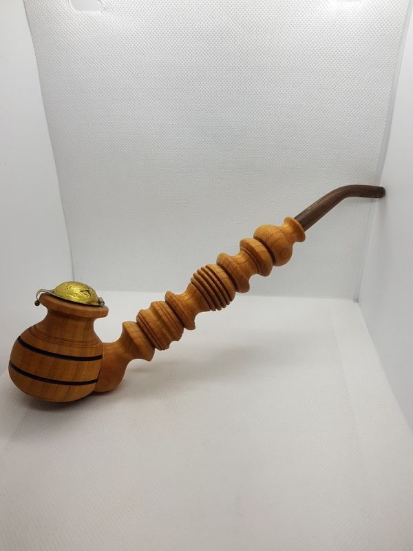 Wooden smoking pipe